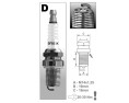 DR10S świeca zapłonowa BRSIKSilver Racing - spark plugs