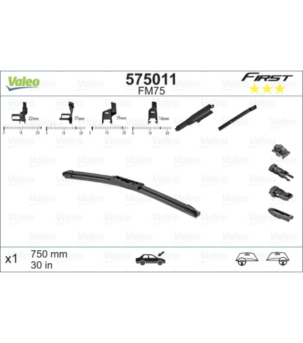 FM75 30" 750mm pióro wycieraczki VALEO