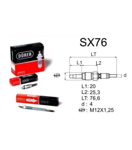 GX76 DURER ŚWIECA ŻAROWA