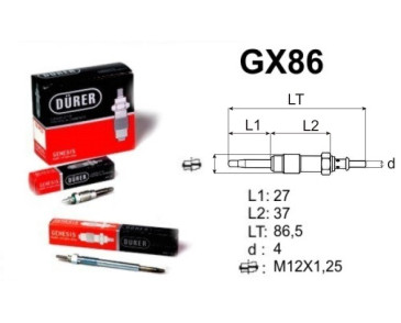 GX86 DURER ŚWIECA ŻAROWA