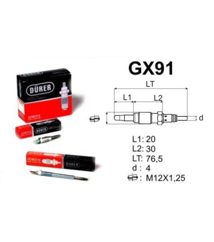 GX91 DURER ŚWIECA ŻAROWA