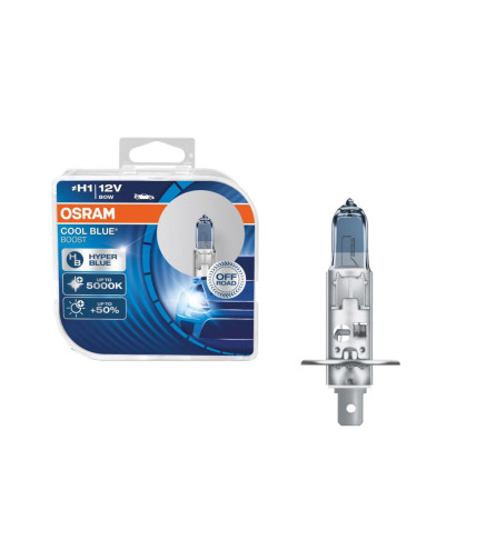 H1 80W 12V Osram Cool Blue Boost 5000K- 2szt żarówka halogenowa wzmacniana