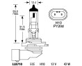 H10 12V 42W PY20d 9145  ŻarówkaA8011