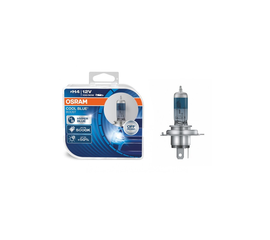 H4 100/90W 12V Osram Cool Blue Boost5000K - 2szt żarówka halogenowa wzmacnia