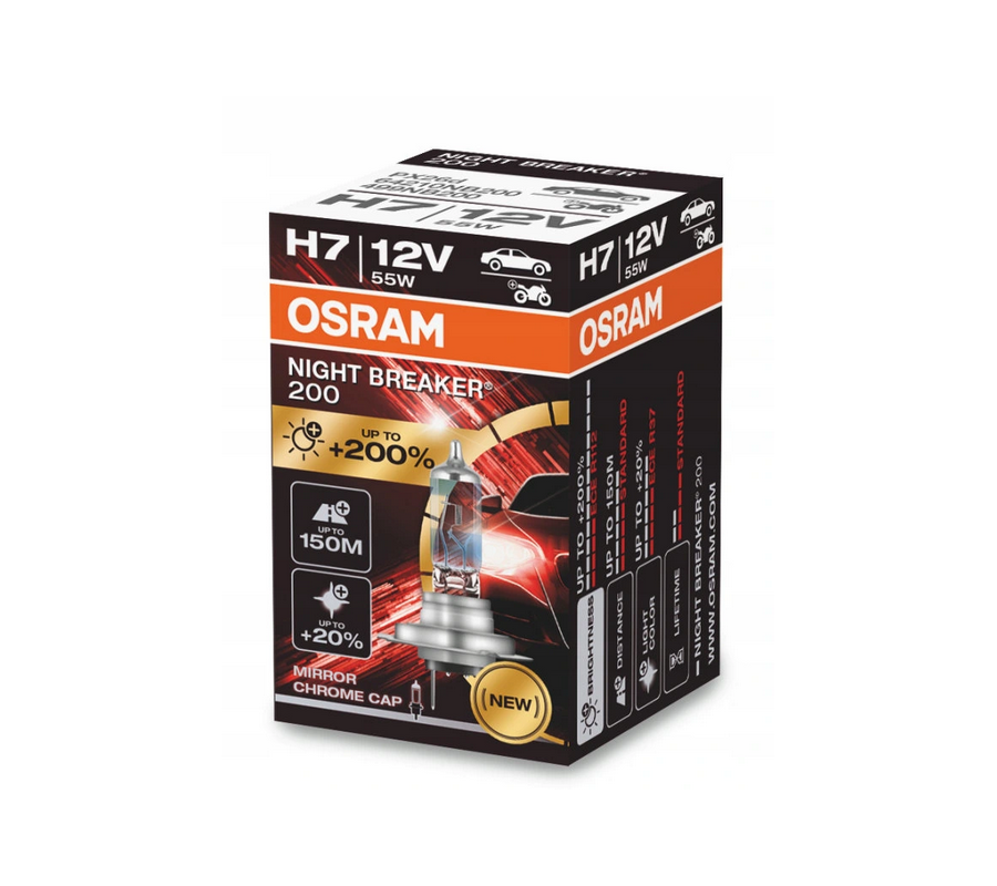 H7 12V +200% Osram Night Breaker - 1szt