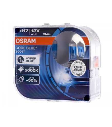 H7 80W 12V Osram Cool Blue Boost 5500K - 2szt żarówka halogenowa wzmacniana