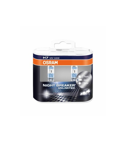 H7 OSRAM Night Breaker Unlimited + 110%12V 55W - BOX 2szt