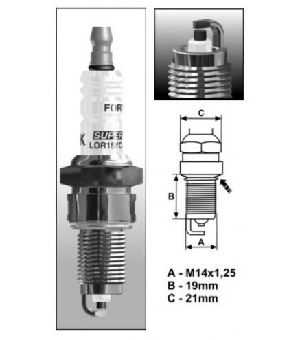 LOR15YC (1289) świeca zapłonowa BRISKSuper Forte