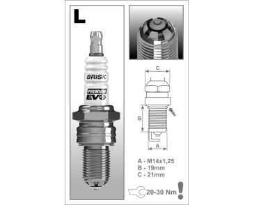LR15SXC (1902) świeca zapłonowa BRISKPremium EVO