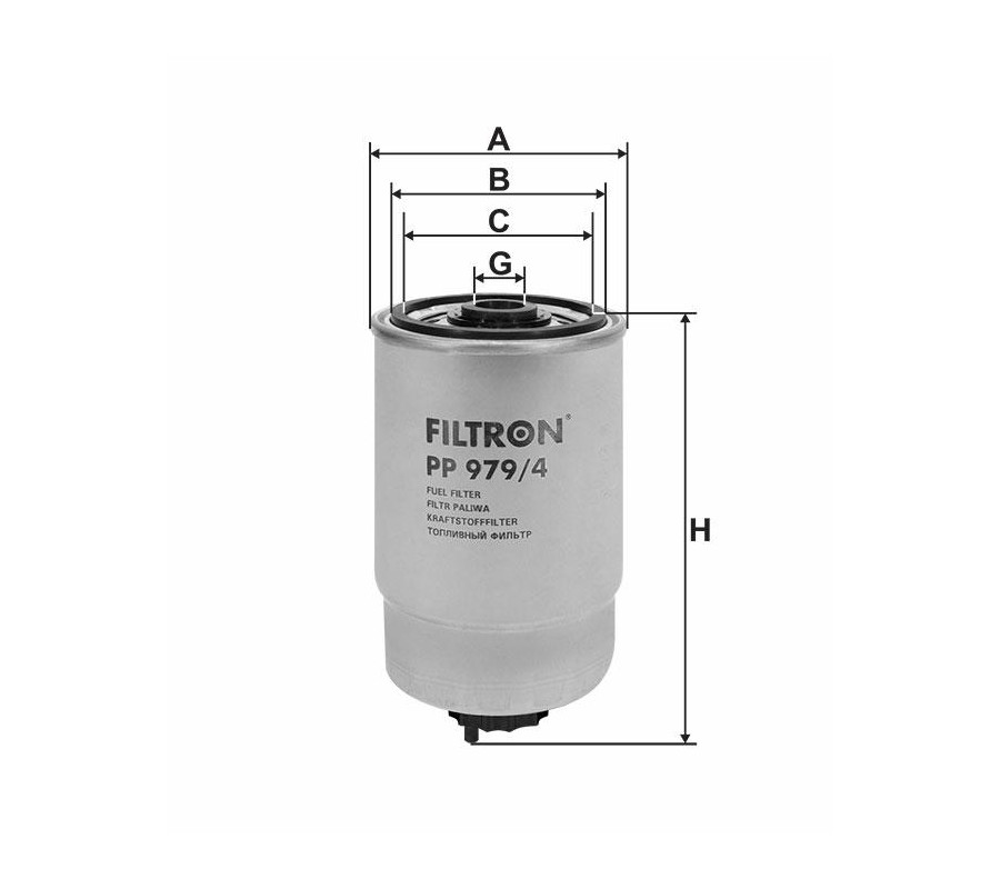 PP979/4 filtr paliwa FILTRON