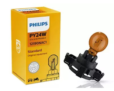 PY24W 12V żarówka halogenowa - pomarańczowa