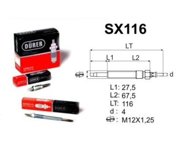 SX116 DURER ŚWIECA ŻAROWA
