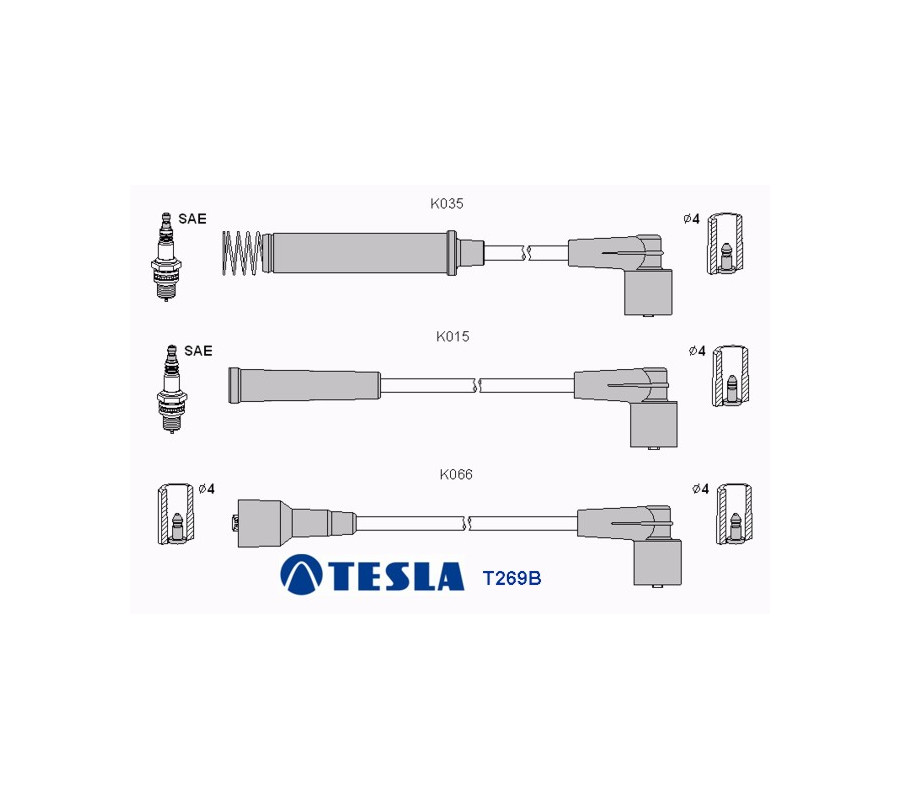T269B Przewody zapłonowe TESLA                                                                                                  