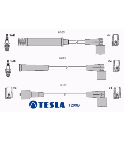 T269B Przewody zapłonowe TESLA                                                                                                  