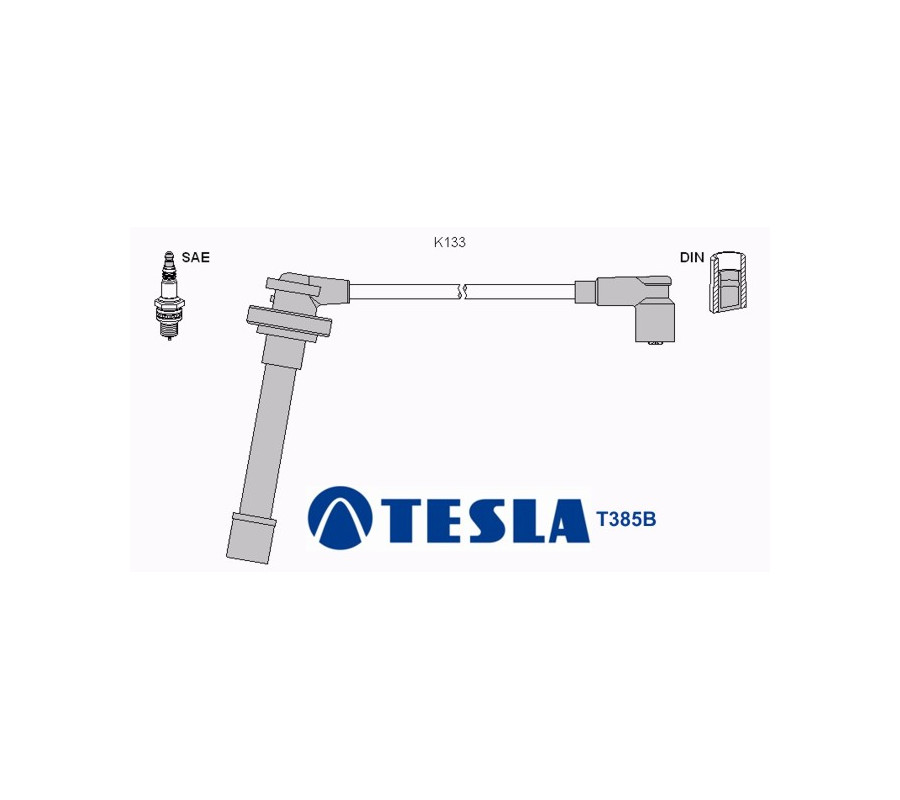 T385B Przewody zapłonowe TESLANissan Micra K11 1,0l 1,3l 92-00
