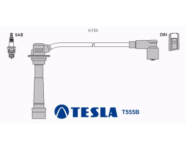 T555B Przewody zapłonowe TESLA