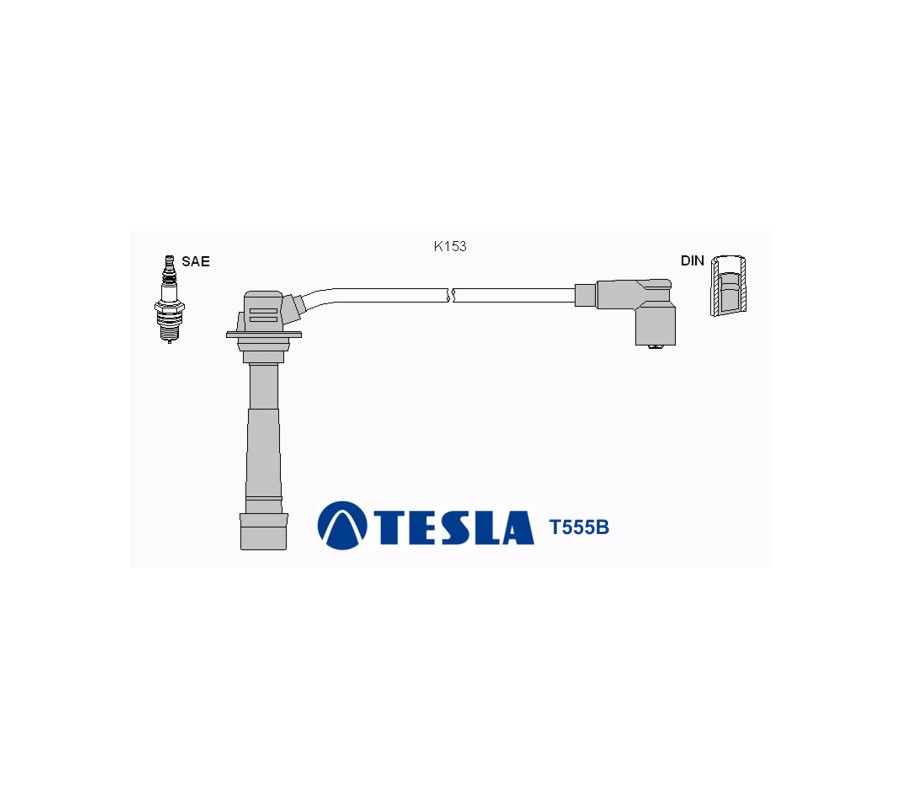 T555B Przewody zapłonowe TESLA