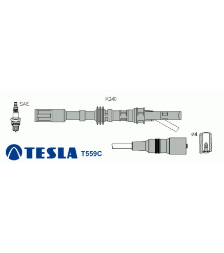T559C Przewody zapłonowe TESLA