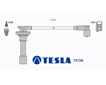 T572B Przewody zapłonowe TESLA