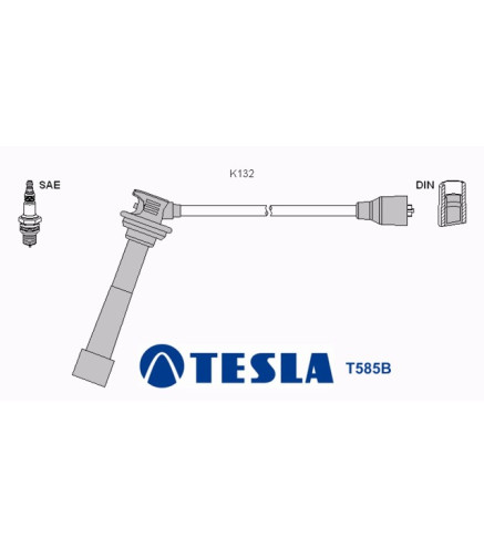 T585B Przewody zapłonowe TESLA