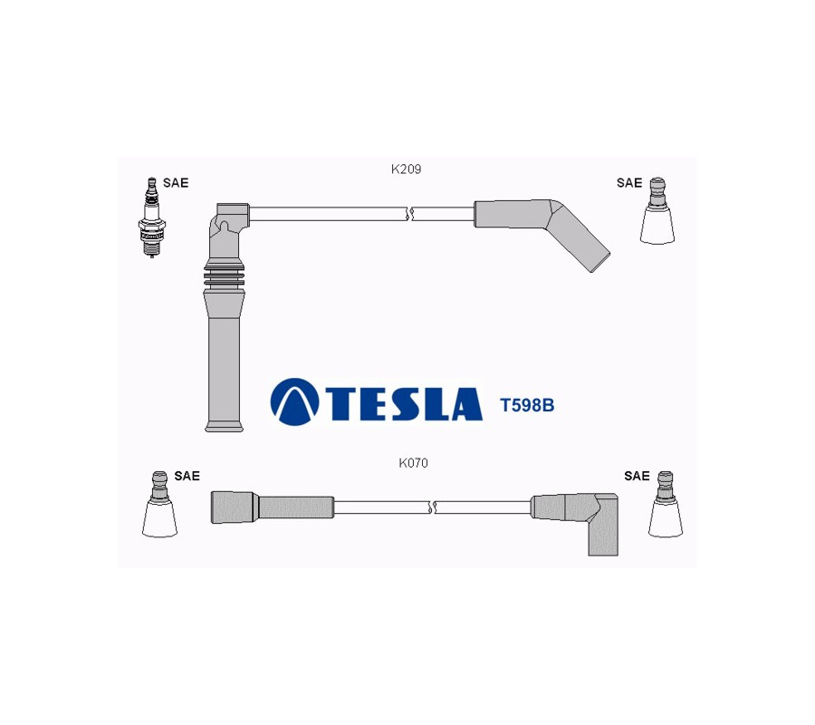 T598B Przewody zapłonowe TESLA