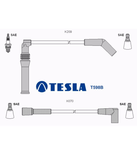 T598B Przewody zapłonowe TESLA