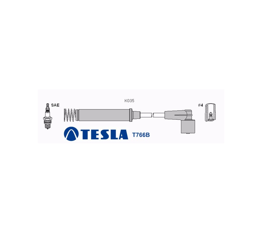 T766B Przewody zapłonowe TESLAOpel Astra 1,4; 1,4i
