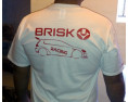 T-Shirt BRISK Racing size XL biała/white