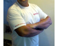 T-Shirt BRISK Racing size XL biała/white