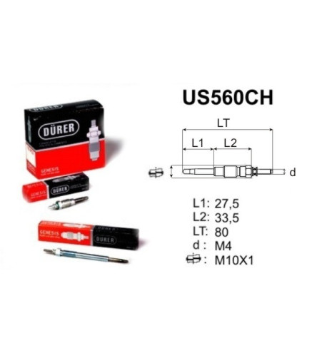 US560CH DURER ŚWIECA ŻAROWA