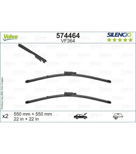 VF364 zestaw wycieraczek VALEOSilencio - 574464