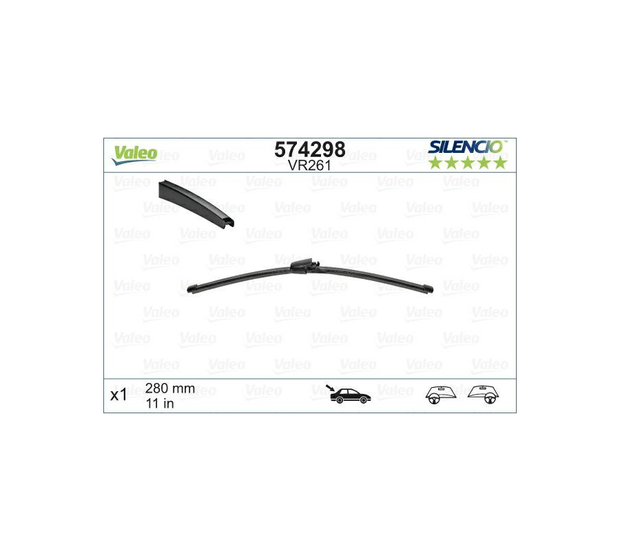 VM261 280mm 11" pióro wycieraczki VALEOSilencio X-trm - 574298