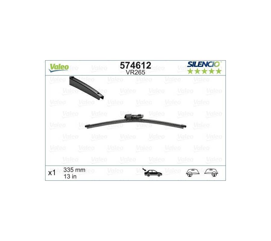 VR265 345mm pióro wycieraczki tył VALEO