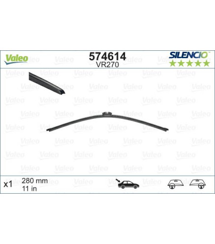 VR270 280mm 11" pióro wycieraczki tyłVALEO