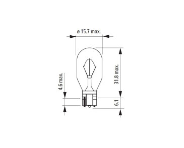 W16W W2,1x9,5d 12V 16W żarówka