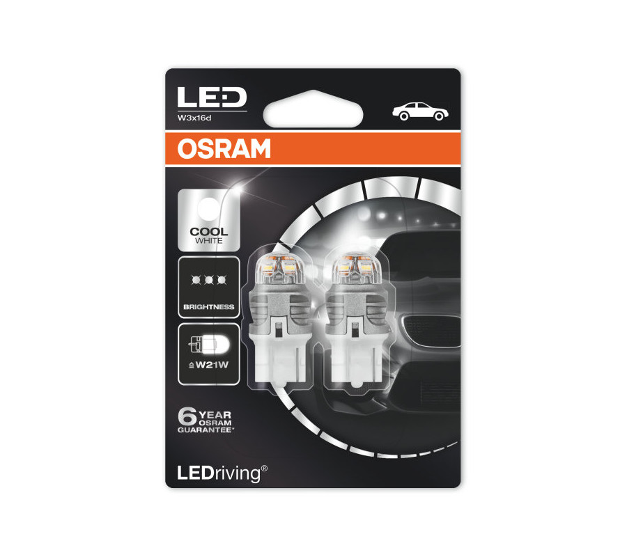 W21W Osram LEDriving - Cool White 6000KW3x16d 12V - blister (2szt)