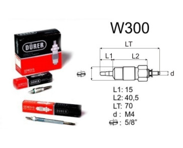 W300 DURER ŚWIECA ŻAROWA