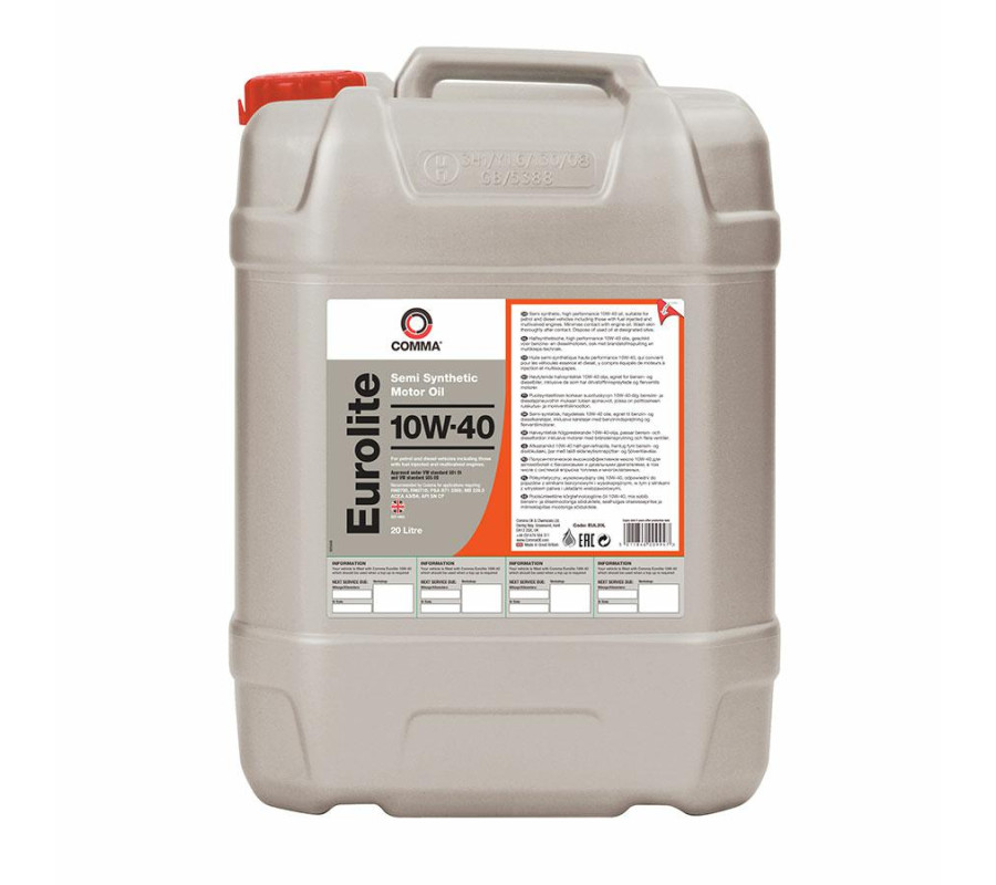 10W40 Comma Eurolite olej półsyntetyczny - 20L