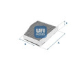 54.124.00 (K1111A) filtr powietrza kabiny węglowy UFI