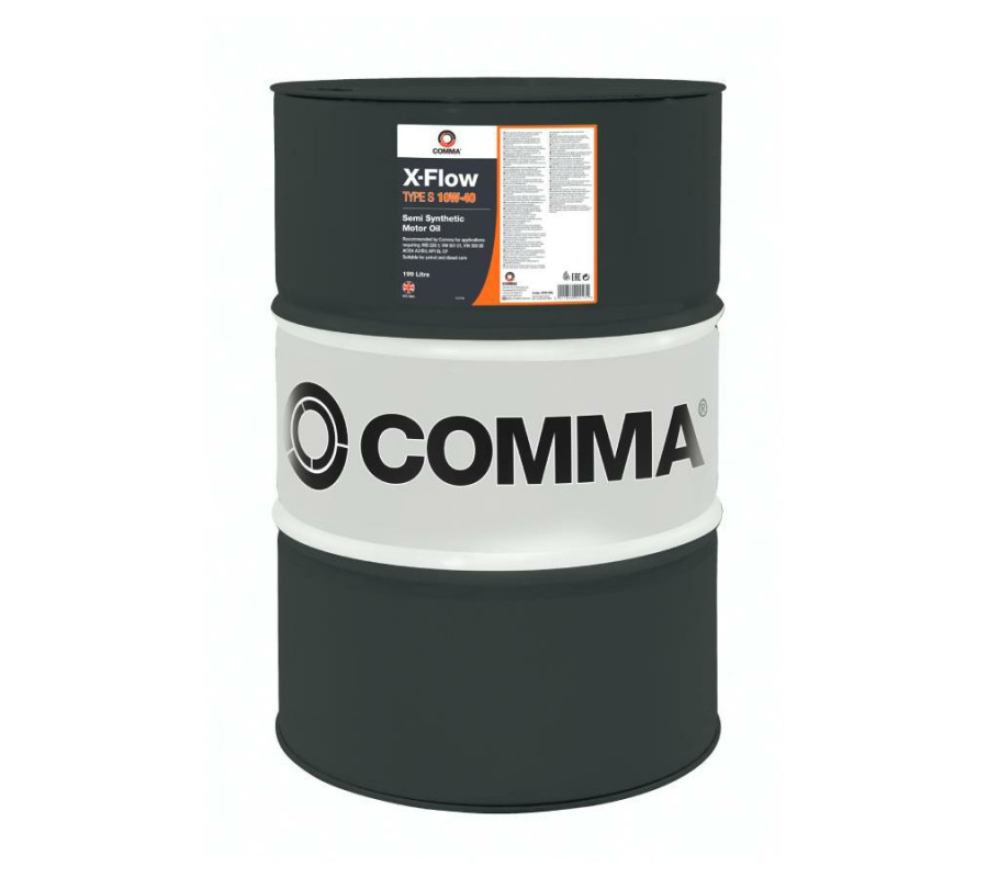 10W40 Comma X-Flow Type S - olej półyntetyczny - 199L