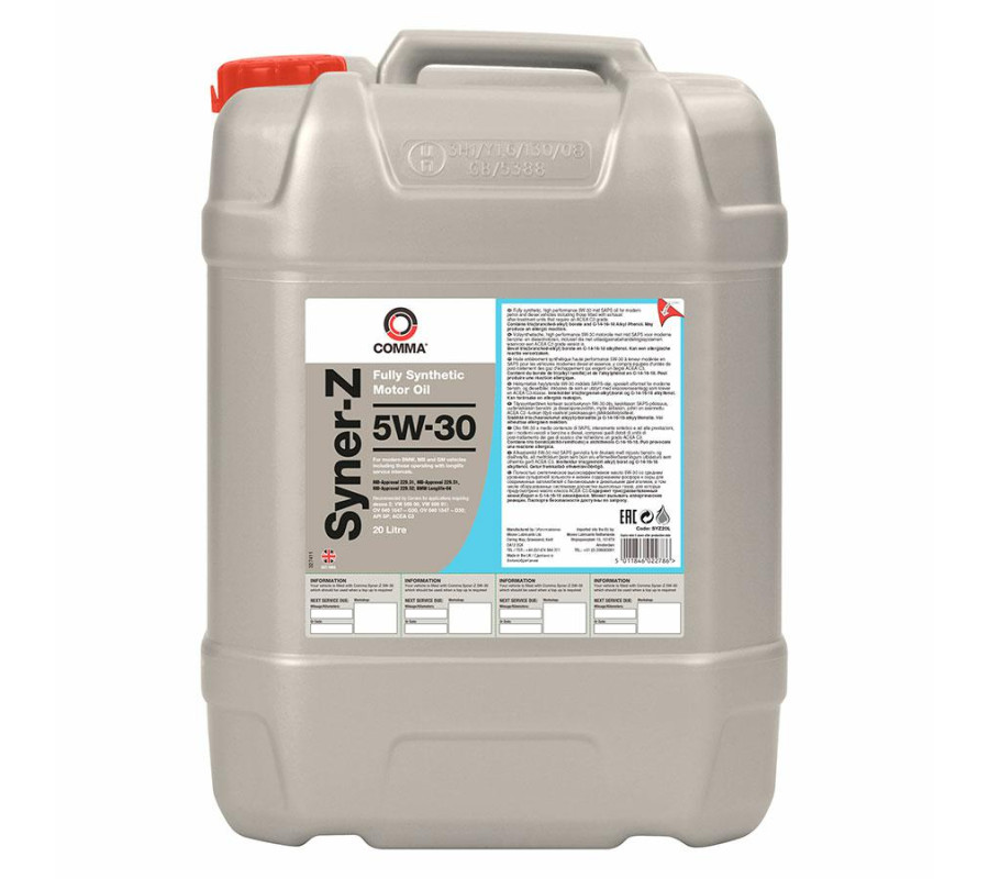 5W30 Comma Syner-Z olej syntetyczny -20L