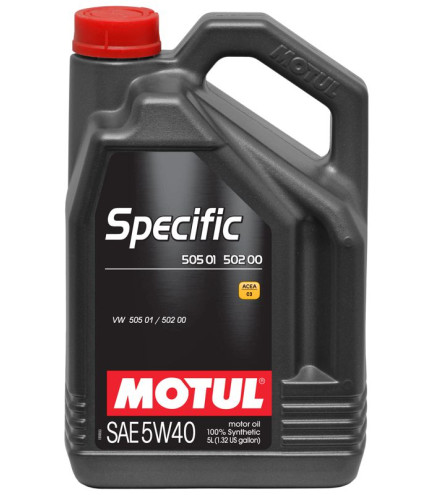 5W40 Motul 8100 X-Clean C3 Specific 505 01, 505 00 - 5L