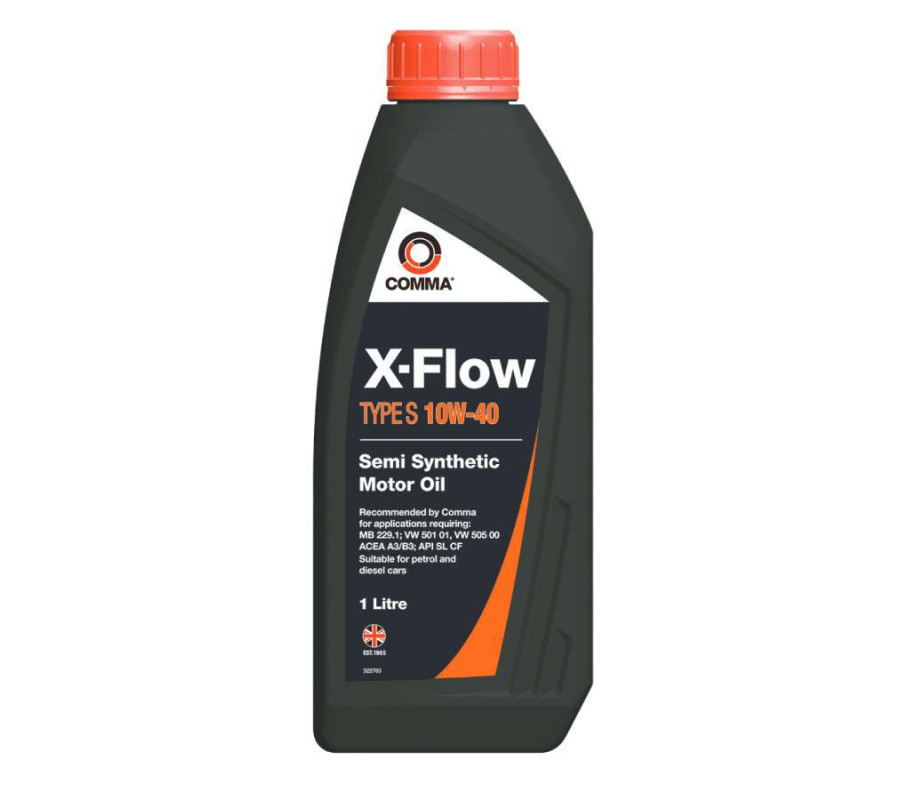 10W40 Comma X-Flow Type S - olej  półsyntetyczny - 1L