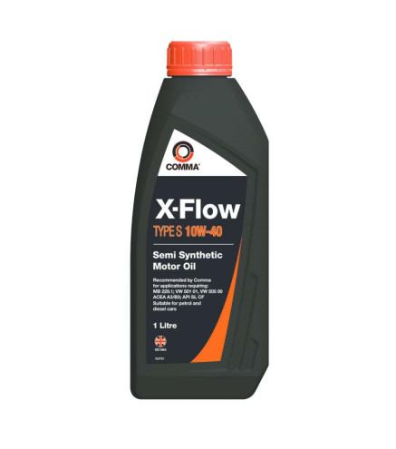 10W40 Comma X-Flow Type S - olej  półsyntetyczny - 1L