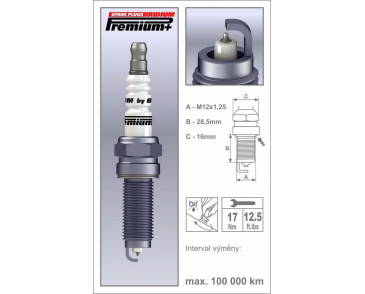 P44+ (2099) QOR14YIR-11 świeca zapłonowa BRISK Premium+ Iridium spark plug