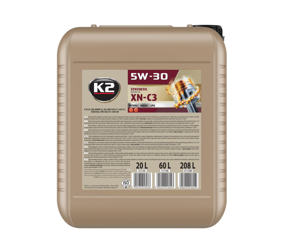 K2 TEXAR 5W-30 XN-C3 20L