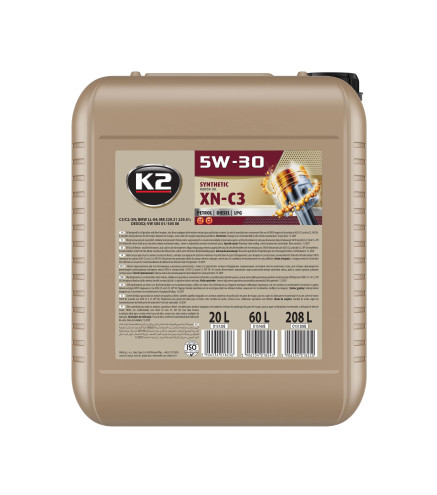 K2 TEXAR 5W-30 XN-C3 20L