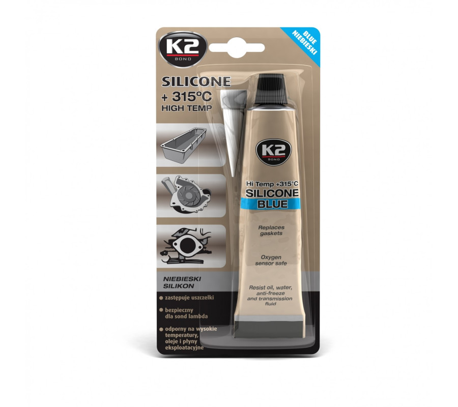 K2 SILIKON NIEBIESKI +315°C 85 G K2 SILIKON NIEBIESKI +315°C 85 G