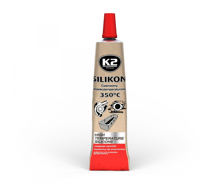 K2 SILIKON CZERWONY LUZ +350°C 21 G K2 SILIKON CZERWONY LUZ +350°C 21 G