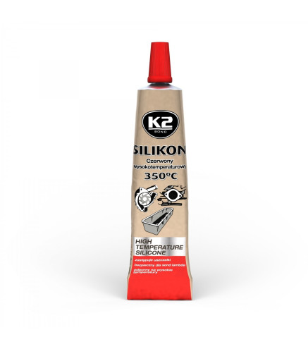 K2 SILIKON CZERWONY LUZ +350°C 21 G